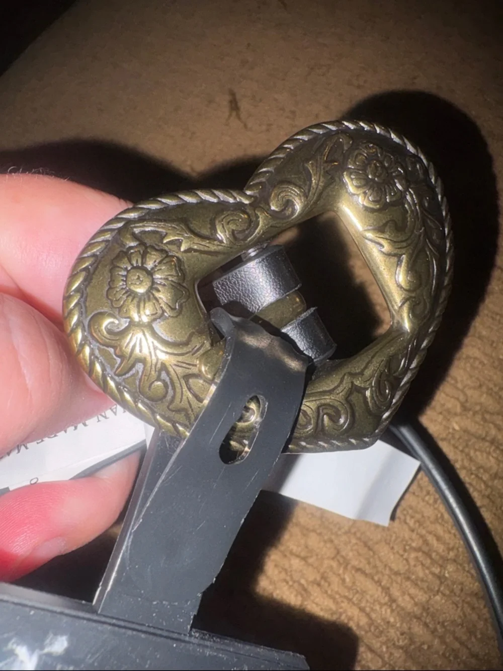 art class Black Kids Belt with Decorative Gold Heart Buckle